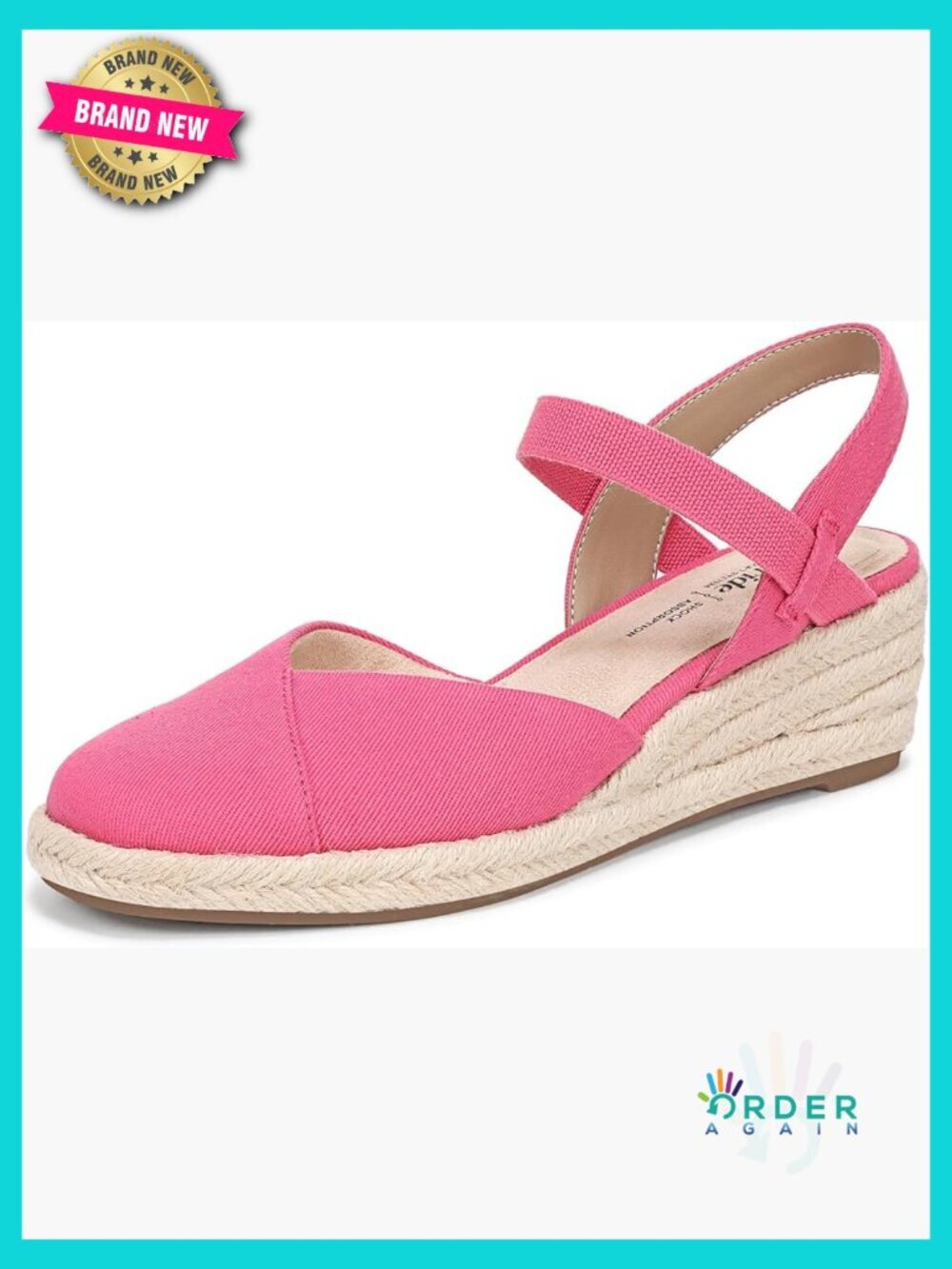 Espadrille Wedge Sandals Comfortable Closed Toe Slip On Casual Summer Jute Heel